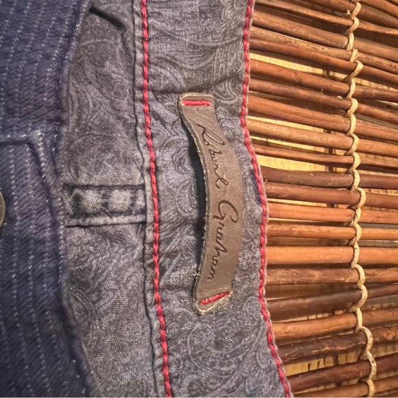 Robert Graham Grant Seersucker Slim Pant Sz 36 - Picture 12 of 13